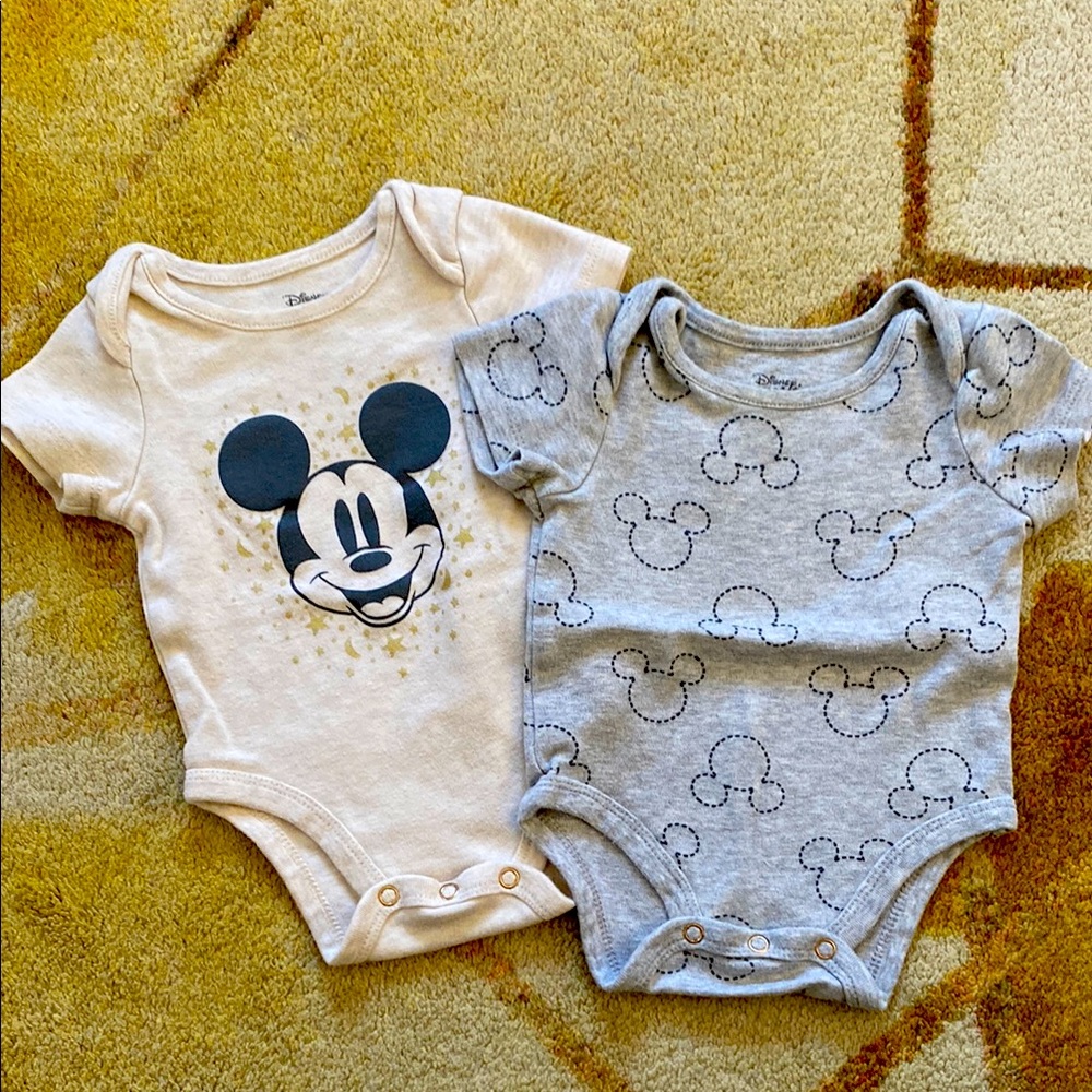 Set of 2 Mickey Onesies